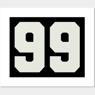 99 Number Word Ninety Nine Posters and Art